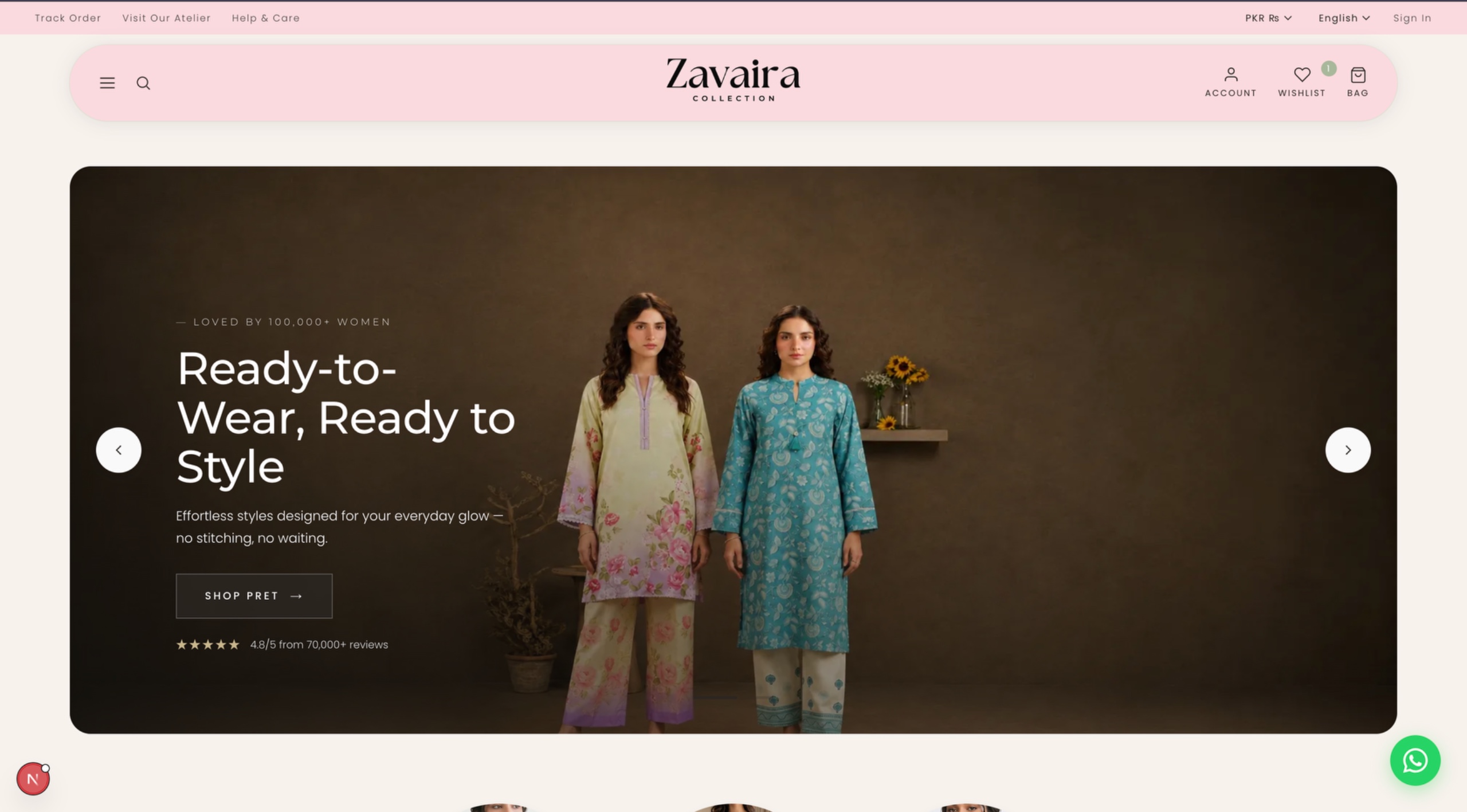 Zavaira E-commerce Store